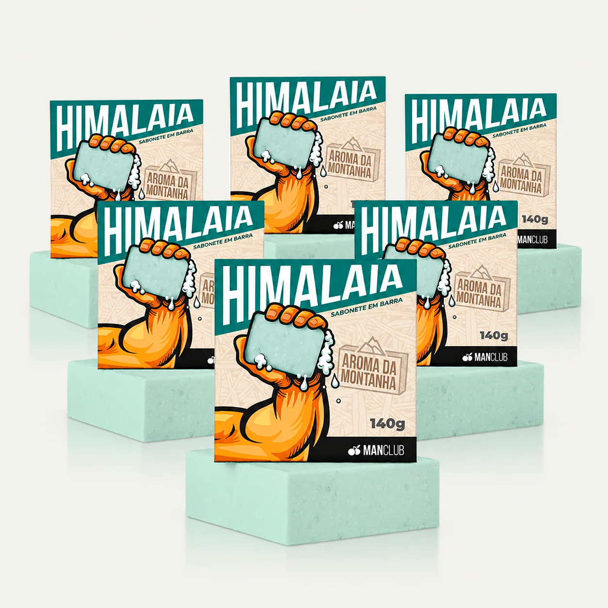 Sabonete Himalaia - Sabonete Masculino em Barra com Hortelã, Laranja e Cedro - Image 3
